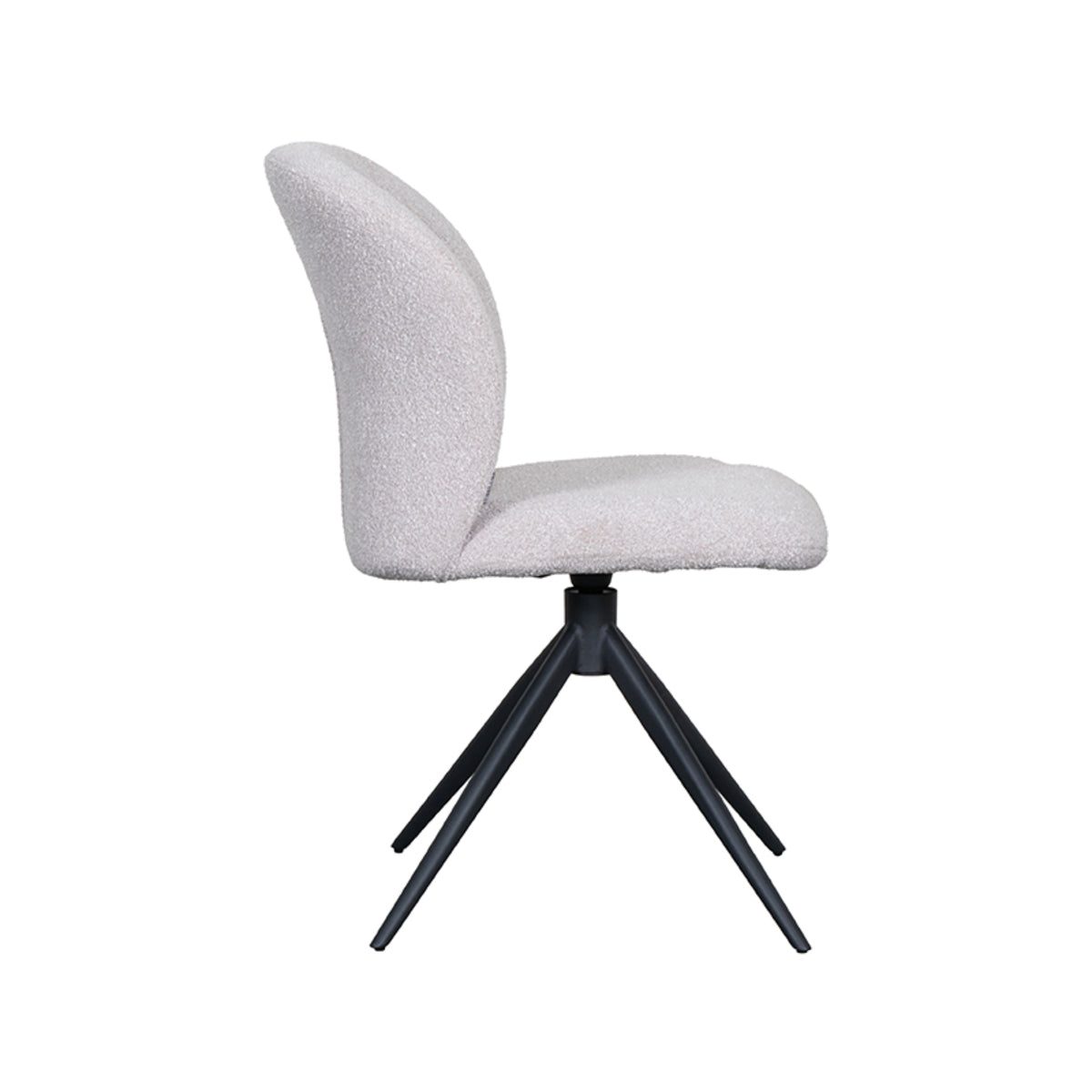 LABEL51 Eetkamerstoel Kimo - Naturel - Boucle